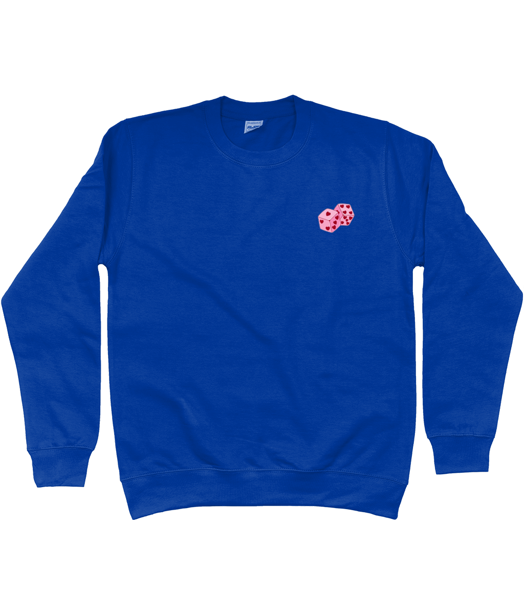 bleu pink sweater mave the brand print op achterkant
